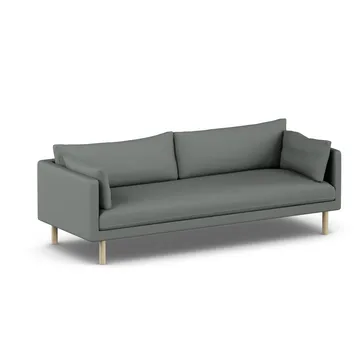 Linnevik sofa - Caleido Grey 1240-white-oiled oak, 4-seater - 1898