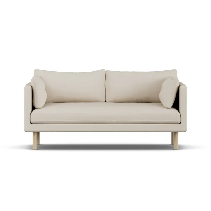 Linnevik sofa - Jump Beige 1956-white-oiled oak, 2-seater - 1898