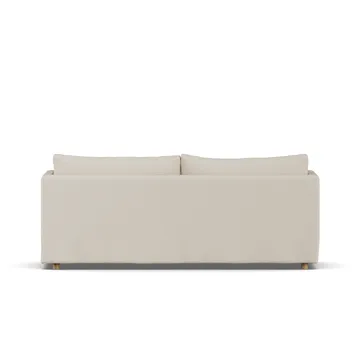 Linnevik sofa - Jump Beige 1956-white-oiled oak, 3-seater, with skirt - 1898