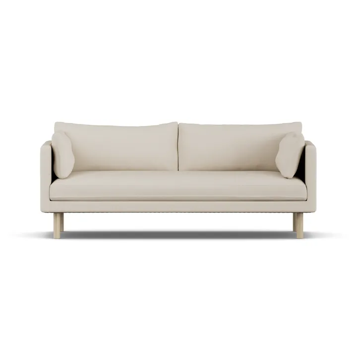 Linnevik sofa - Jump Beige 1956-white-oiled oak, 3-seater - 1898