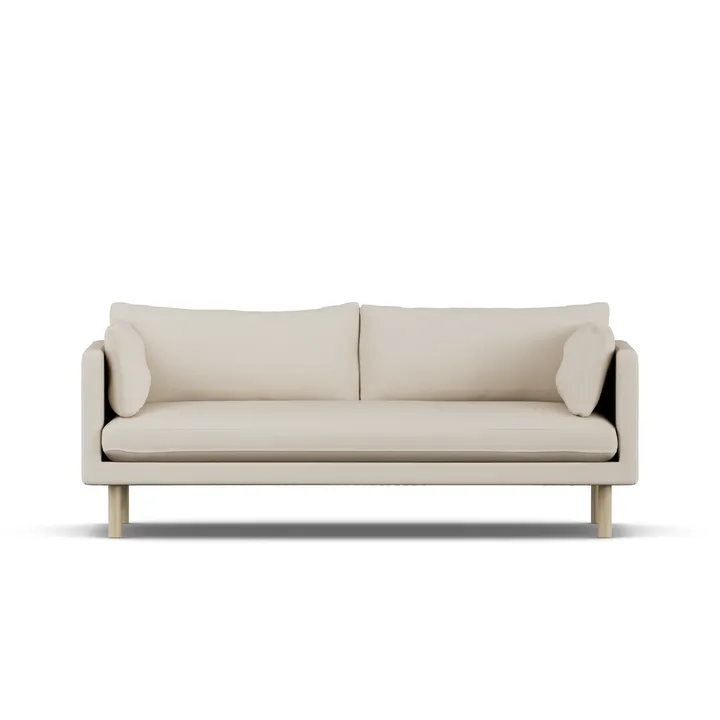 Linnevik sofa - Jump Beige 1956-white-oiled oak, 3-seater - 1898