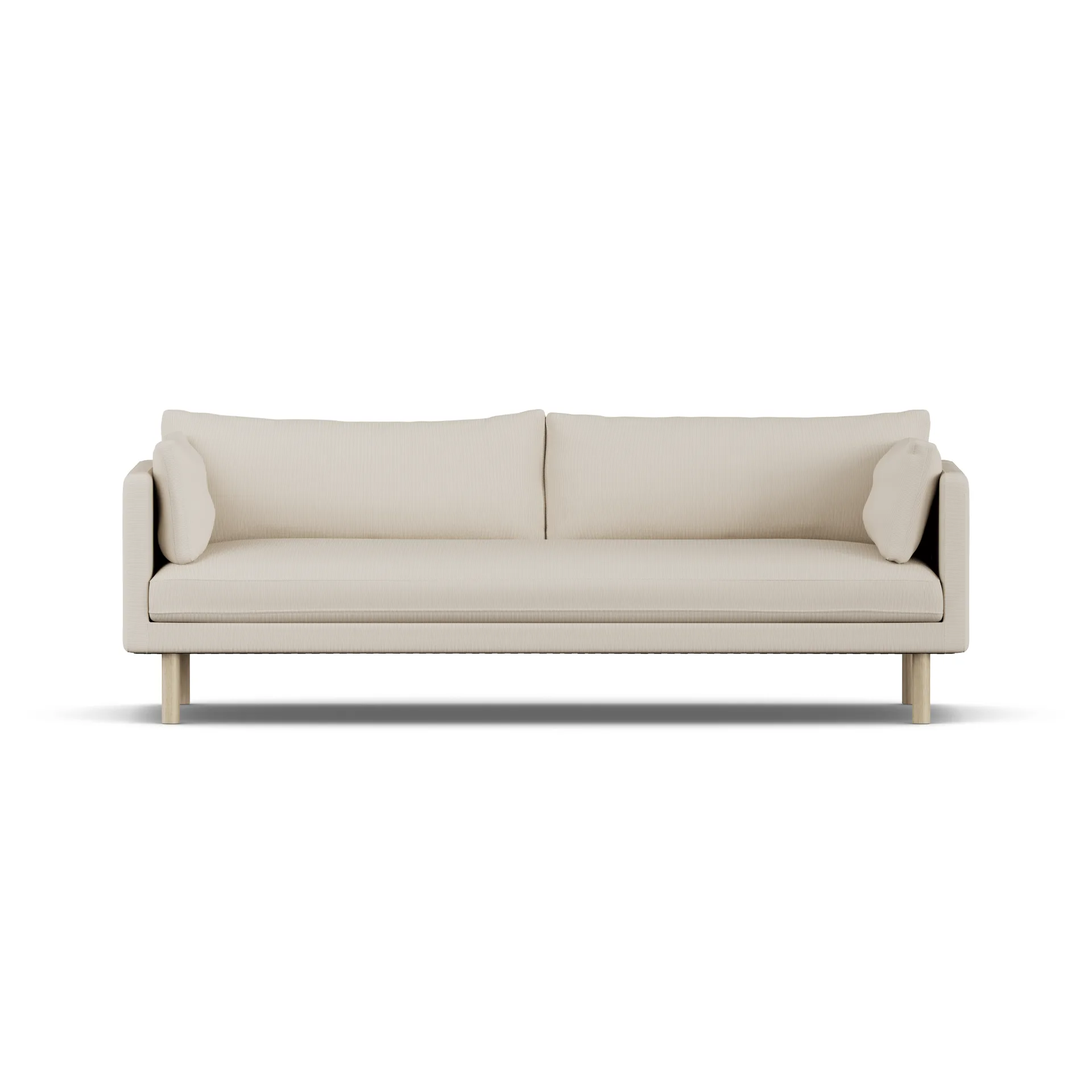 Linnevik sofa, Jump Beige 1956-white-oiled oak, 4-seater 1898
