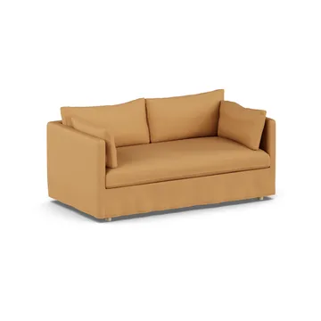 Linnevik sofa - Jump Honey 1959-white-oiled oak, 2-seater, with skirt - 1898