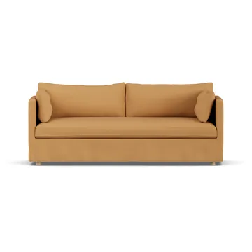 Linnevik sofa - Jump Honey 1959-white-oiled oak, 3-seater, with skirt - 1898