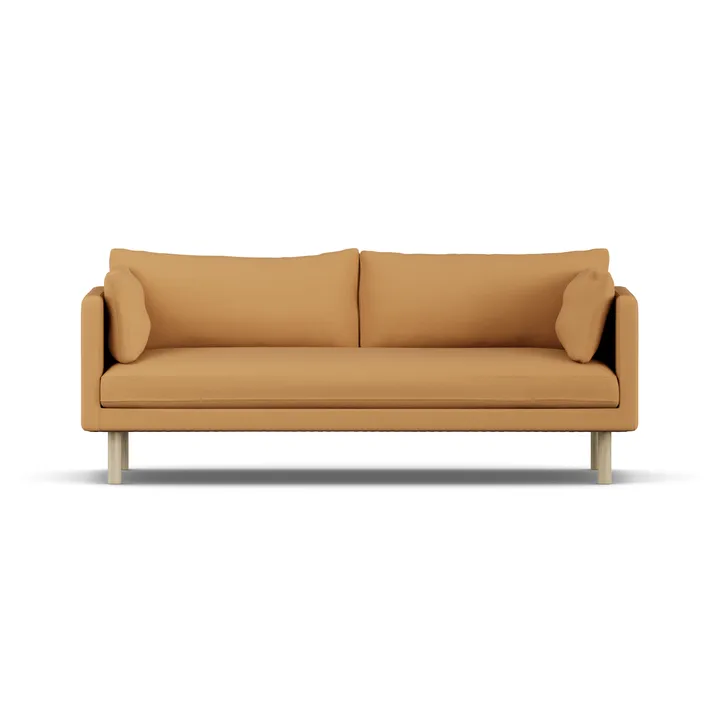 Linnevik sofa - Jump Honey 1959-white-oiled oak, 3-seater, without skirt - 1898