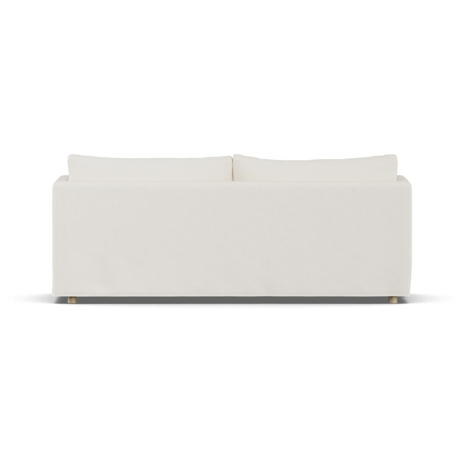 Linnevik sofa, Jump off white 1954-white-oiled oak, 3-seater, with skirt 1898