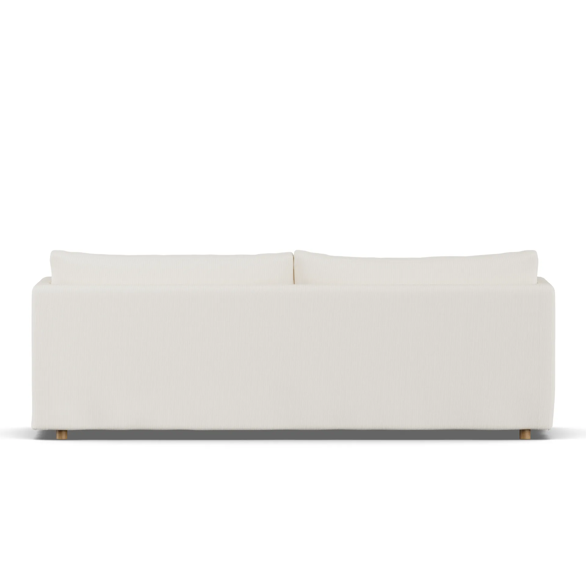 Linnevik sofa, Jump off white 1954-white-oiled oak, 4-seater, with skirt 1898