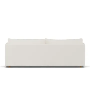 Linnevik sofa - Jump off white 1954-white-oiled oak, 4-seater, with skirt - 1898