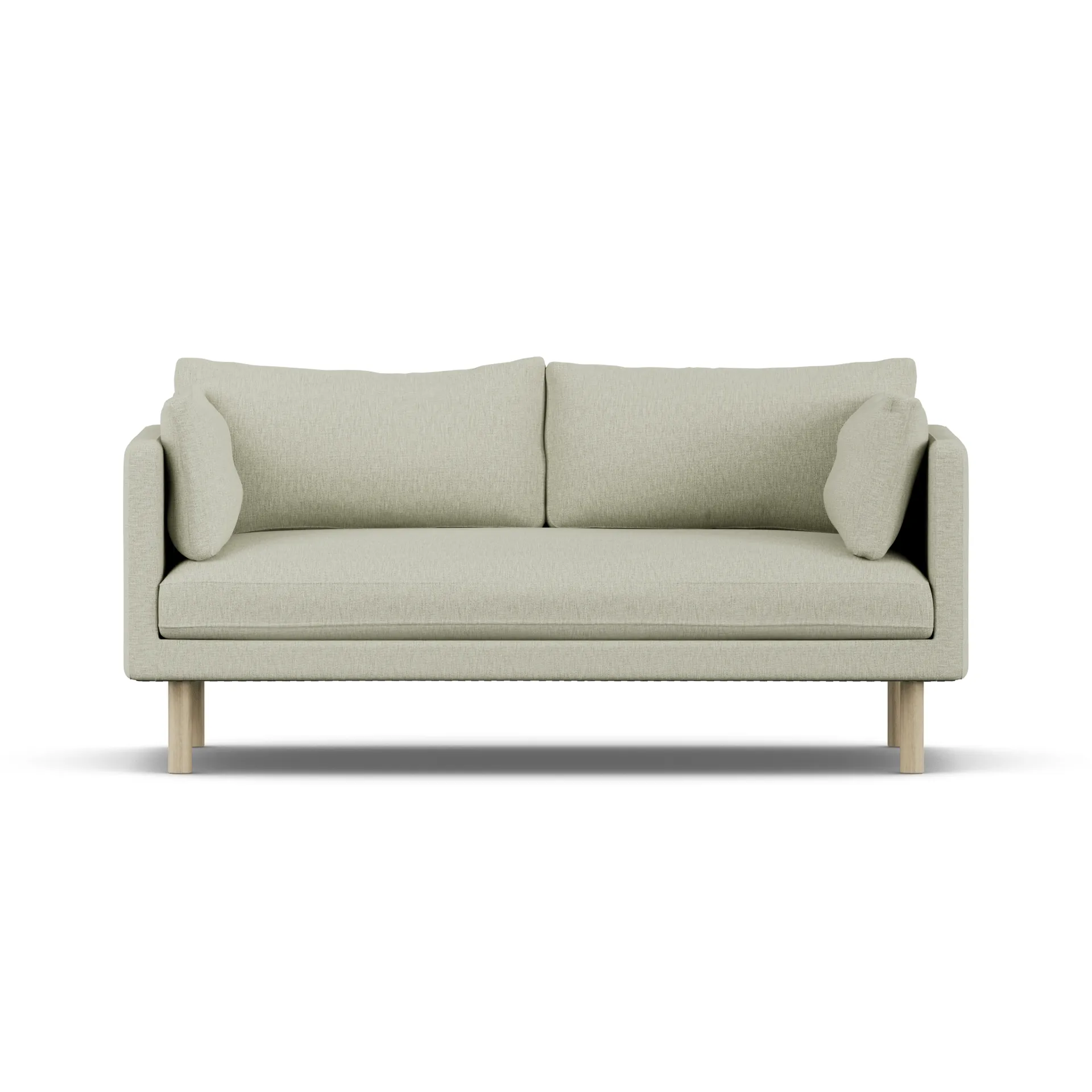 Linnevik sofa, Luiza Beige 3981-white-oiled oak, 2-seater 1898