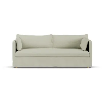 Linnevik sofa - Luiza Beige 3981-white-oiled oak, 3-seater, with skirt - 1898