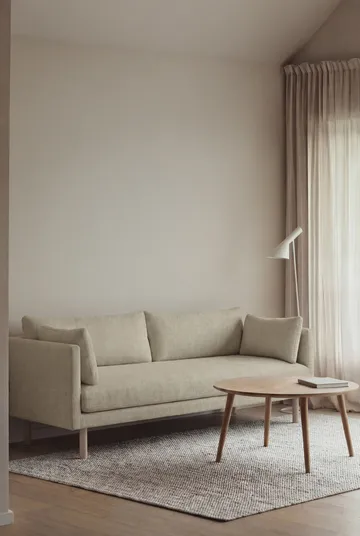 Linnevik sofa - Luiza Beige 3981-white-oiled oak, 3-seater - 1898