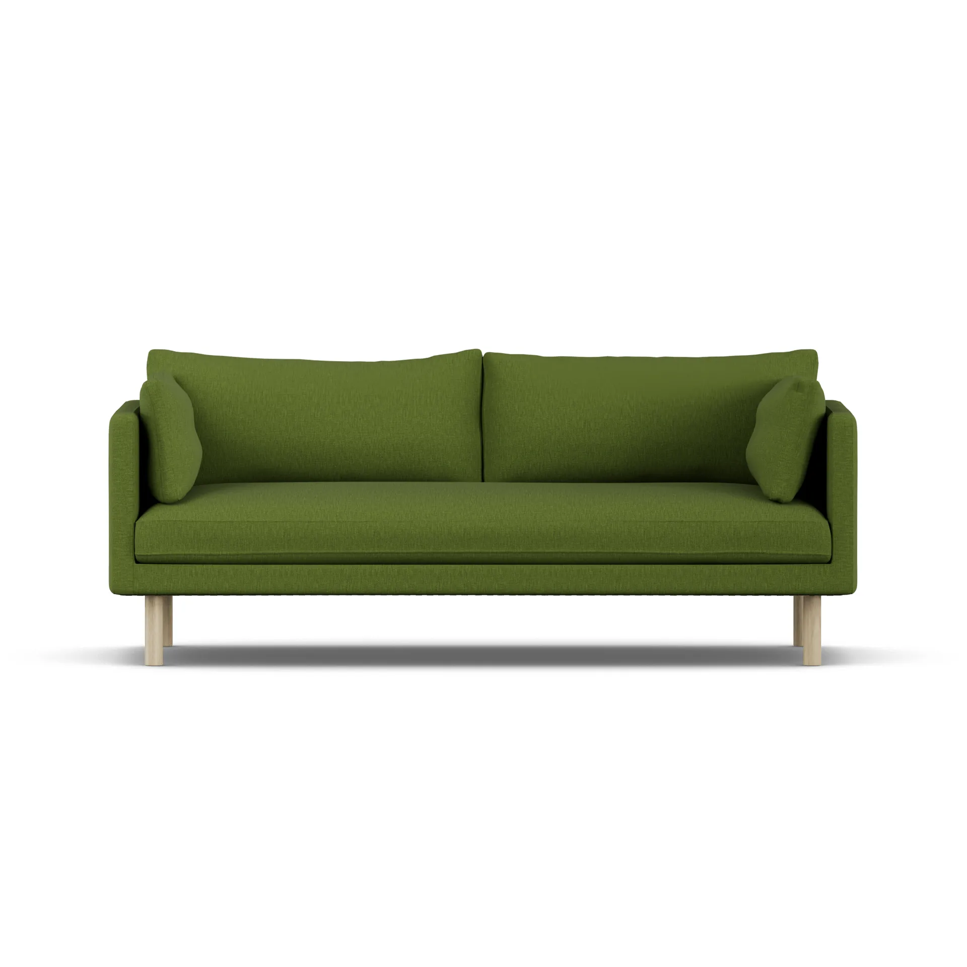 Linnevik sofa, Luiza Green 3975-white-oiled oak, 3-seater 1898