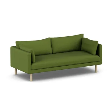 Linnevik sofa - Luiza Green 3975-white-oiled oak, 3-seater - 1898