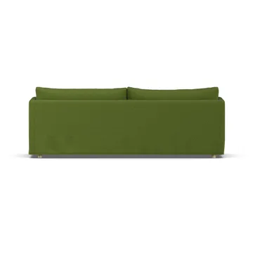 Linnevik sofa - Luiza Green 3975-white-oiled oak, 4-seater, with skirt - 1898