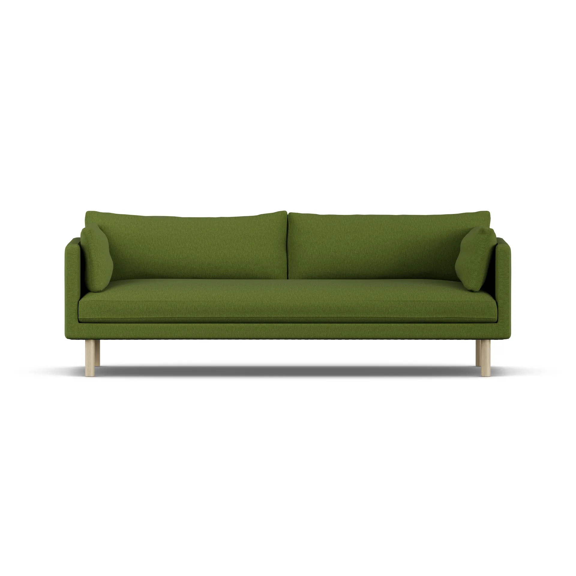 Linnevik sofa, Luiza Green 3975-white-oiled oak, 4-seater 1898