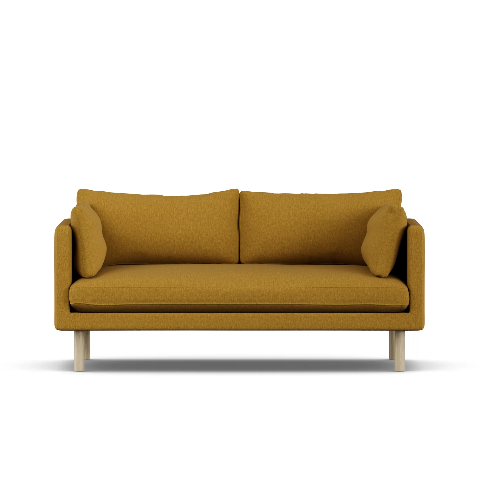 Linnevik sofa, Luiza Mustard 3972-white-oiled oak, 2-seater 1898