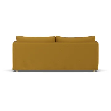 Linnevik sofa - Luiza Mustard 3972-white-oiled oak, 3-seater, with skirt - 1898