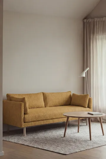 Linnevik sofa - Luiza Mustard 3972-white-oiled oak, 3-seater - 1898