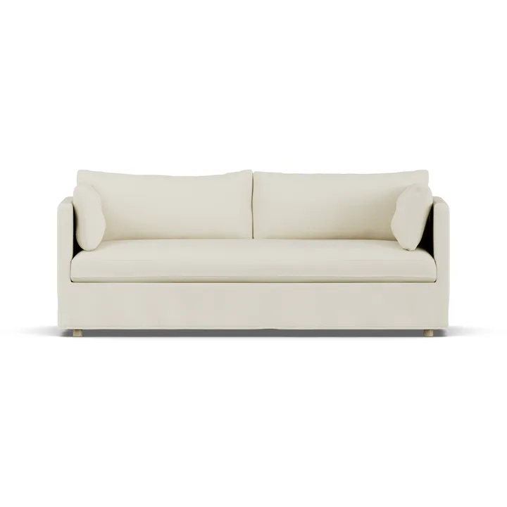 Linnevik sofa - Oslo Nature 1540-white-oiled oak, 3-seater, with skirt - 1898