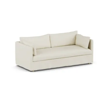 Linnevik sofa - Oslo Nature 1540-white-oiled oak, 3-seater, with skirt - 1898