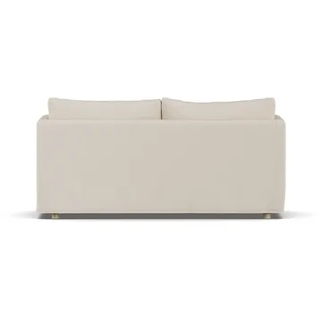 Linnevik sofa - Same Beige 6670-white-oiled oak, 2-seater, with skirt - 1898