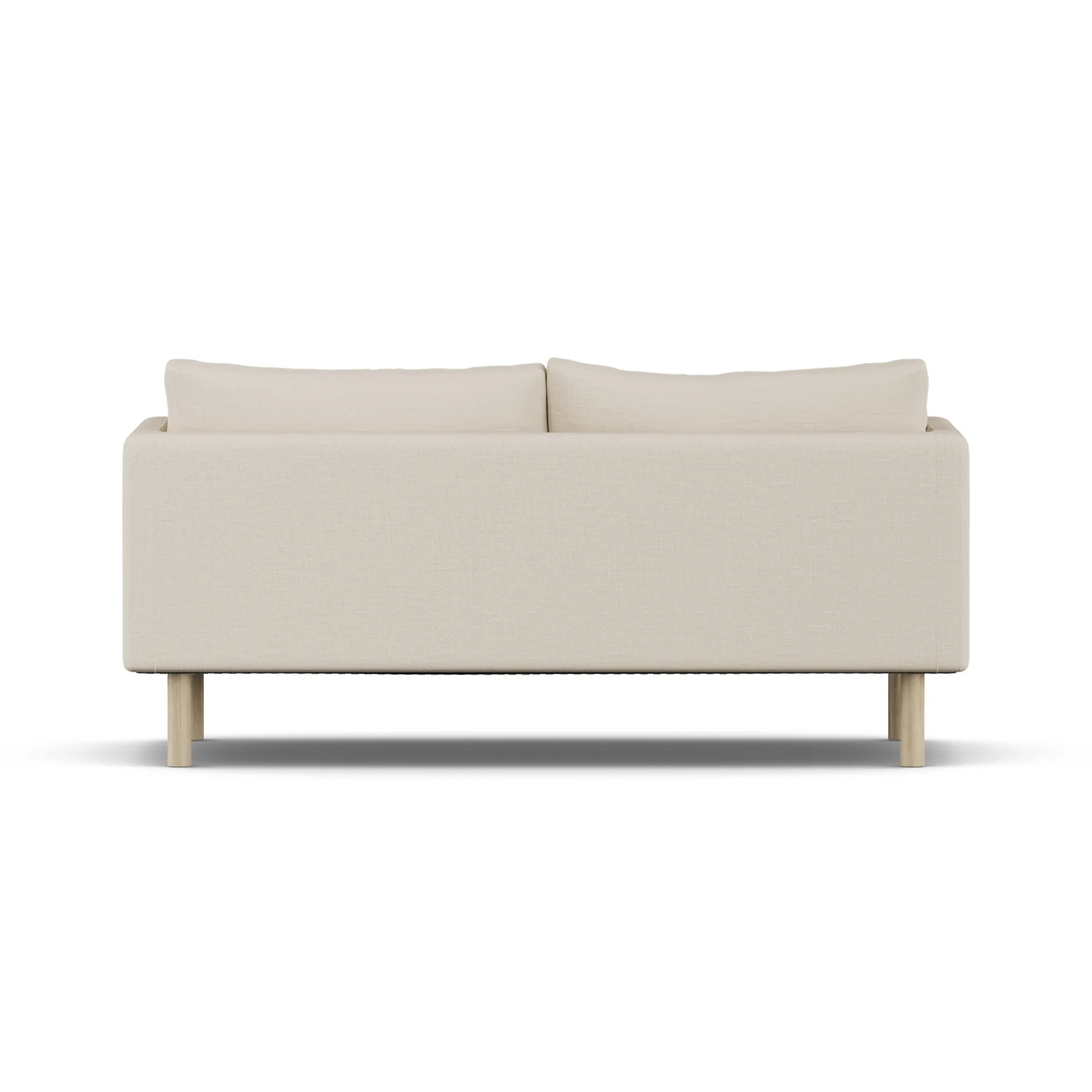 Linnevik sofa, Same Beige 6670-white-oiled oak, 2-seater 1898