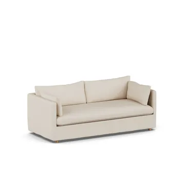 Linnevik sofa - Same Beige 6670-white-oiled oak, 3-seater, with skirt - 1898