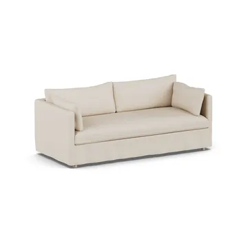 Linnevik sofa - Same Beige 6670-white-oiled oak, 3-seater, with skirt - 1898