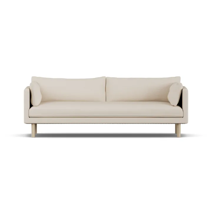 Linnevik sofa - Same Beige 6670-white-oiled oak, 4-seater, without skirt - 1898