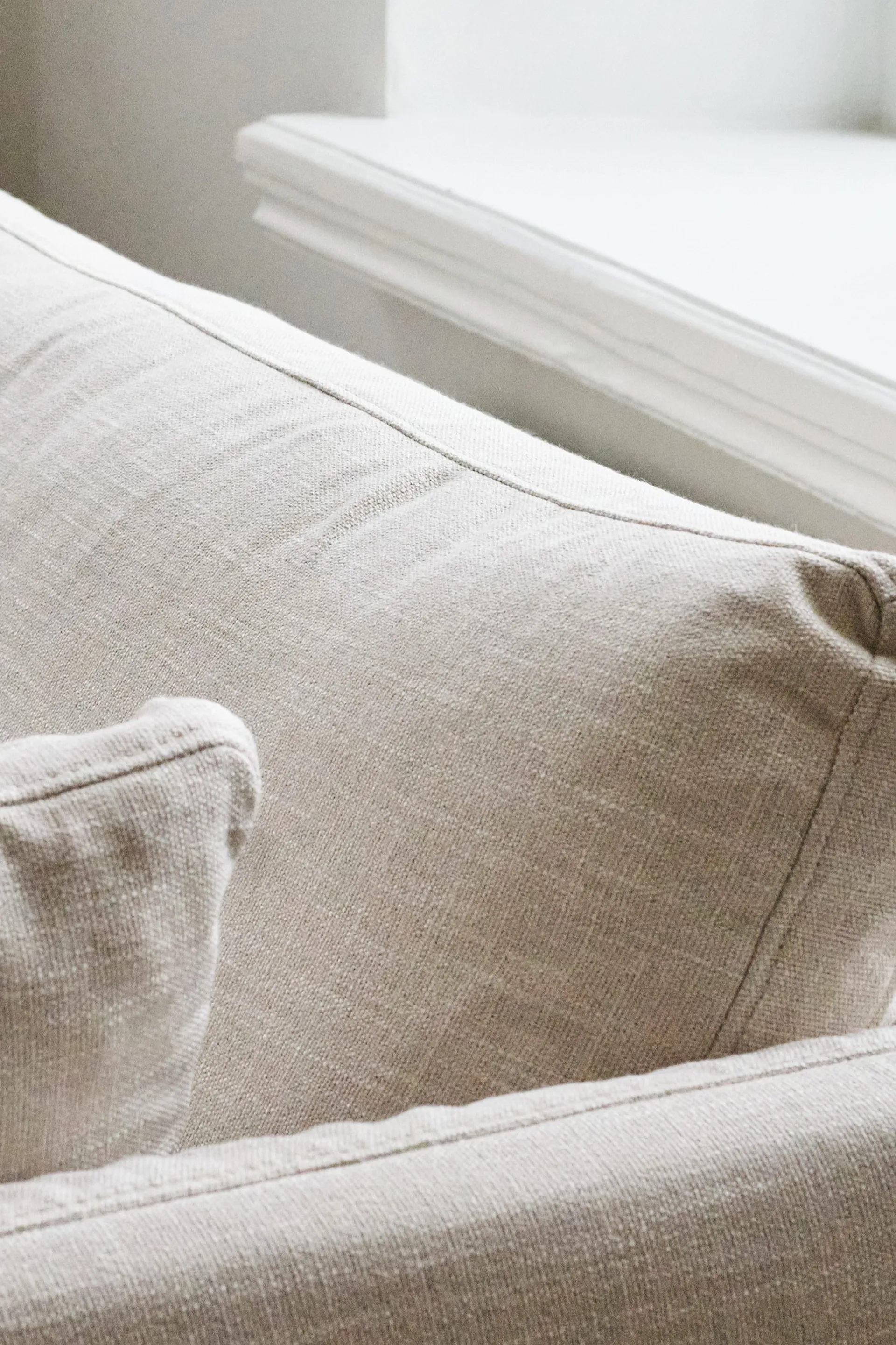 Linnevik sofa, Same Beige 6670-white-oiled oak, 4-seater 1898