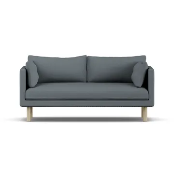 Linnevik sofa - Same Blue 6678-white-oiled oak, 2-seater - 1898