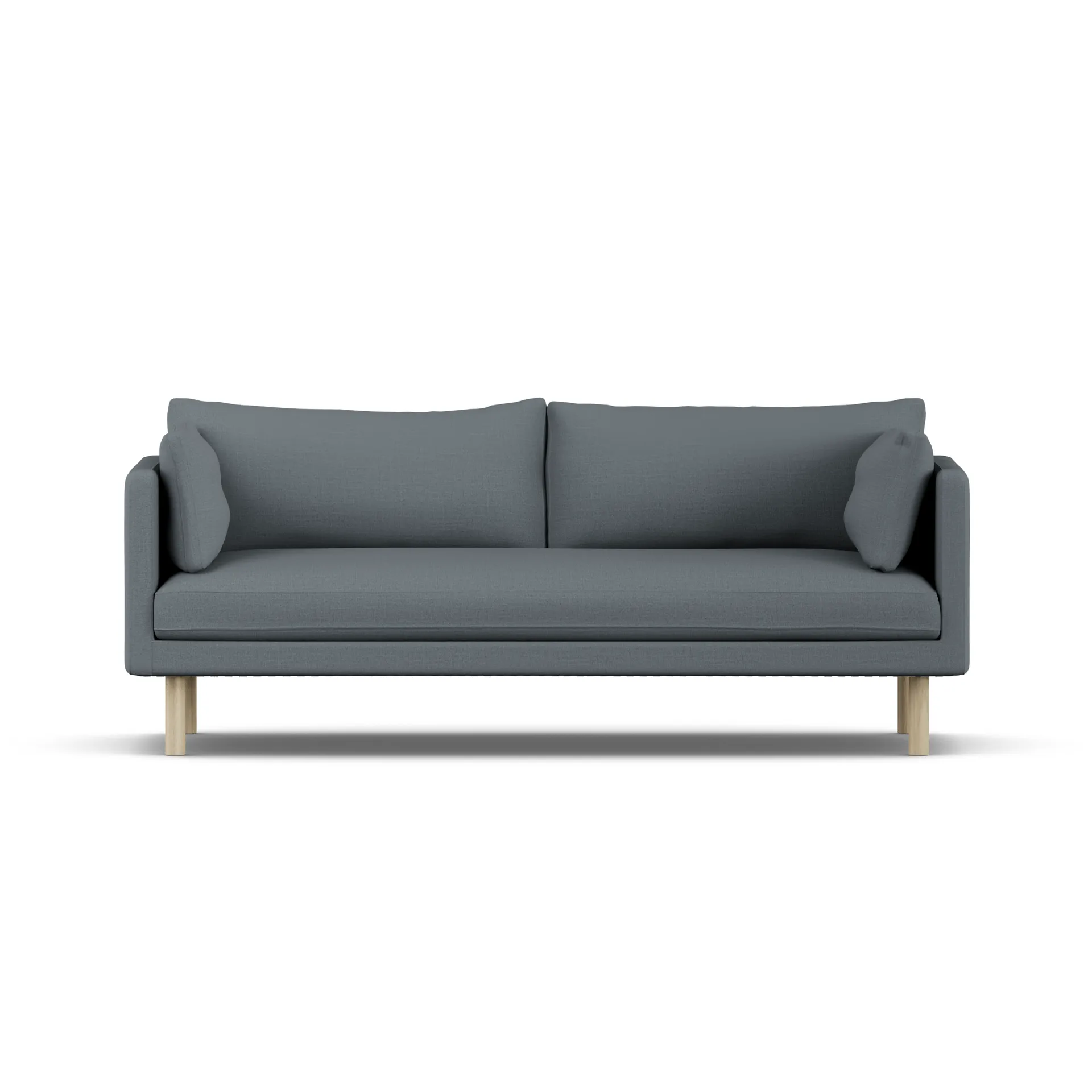 Linnevik sofa, Same Blue 6678-white-oiled oak, 3-seater 1898