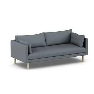 Linnevik sofa - Same Blue 6678-white-oiled oak, 3-seater - 1898