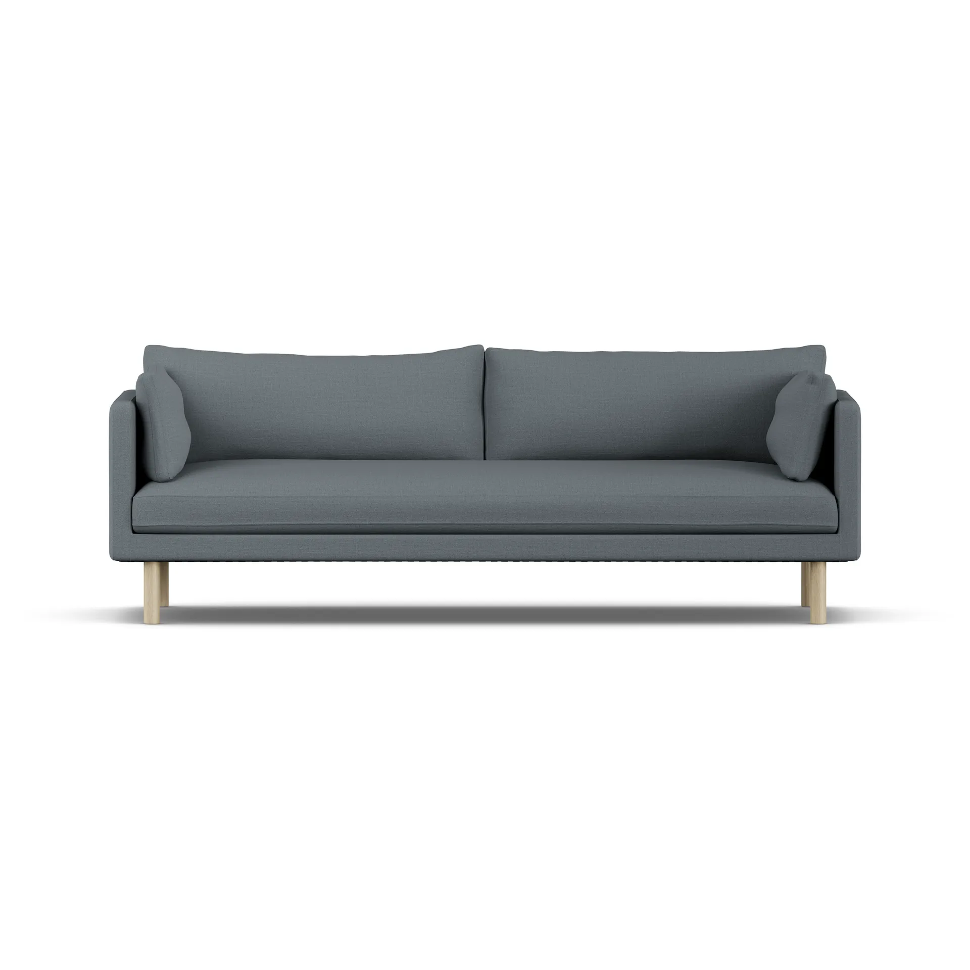 Linnevik sofa, Same Blue 6678-white-oiled oak, 4-seater 1898