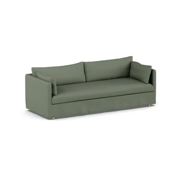 Linnevik sofa - Same Forest 6677-white-oiled oak, 4-seater, with skirt - 1898