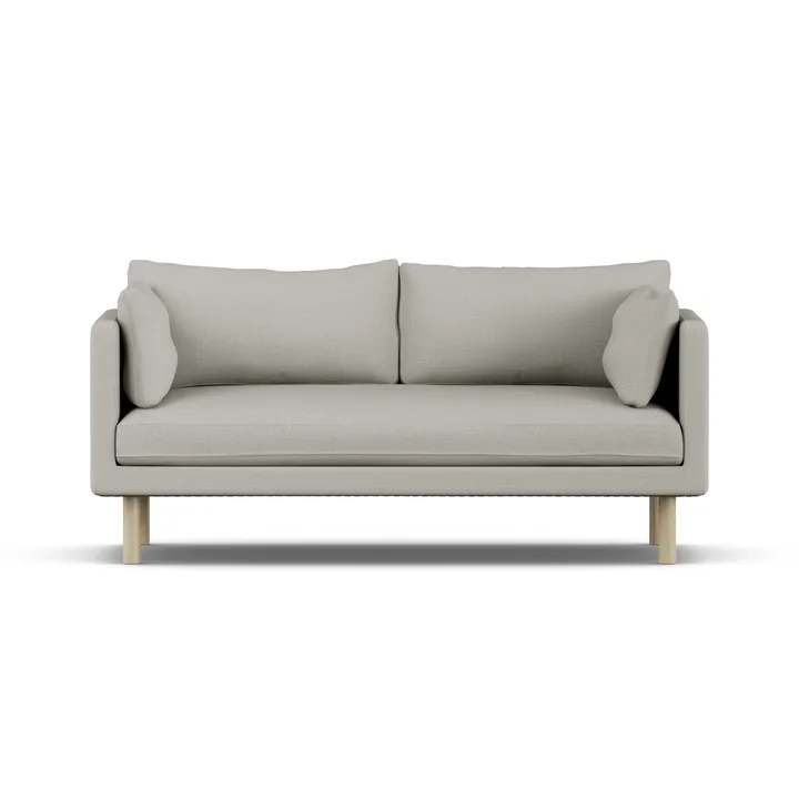 Linnevik sofa - Same Grey 6673-white-oiled oak, 2-seater, without skirt - 1898