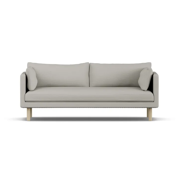 Linnevik sofa - Same Grey 6673-white-oiled oak, 3-seater - 1898