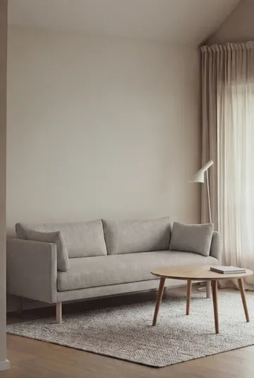 Linnevik sofa - Same Grey 6673-white-oiled oak, 3-seater - 1898