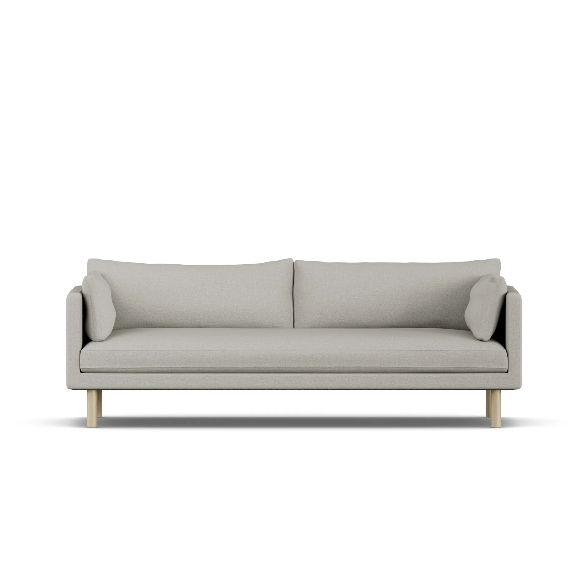 Linnevik sofa, Same Grey 6673-white-oiled oak, 4-seater 1898