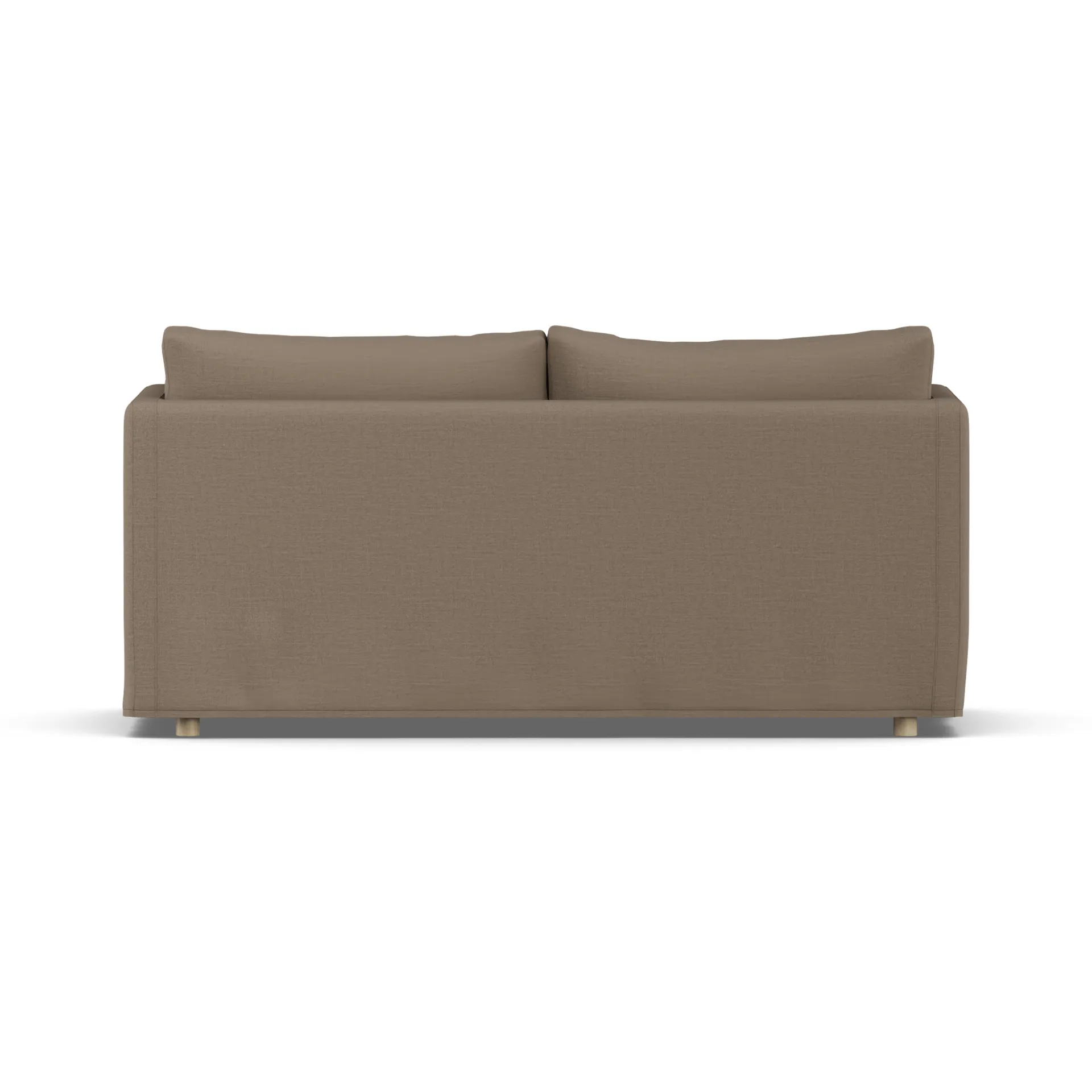Linnevik sofa, Same Mole 6674-white-oiled oak, 2-seater, with skirt 1898