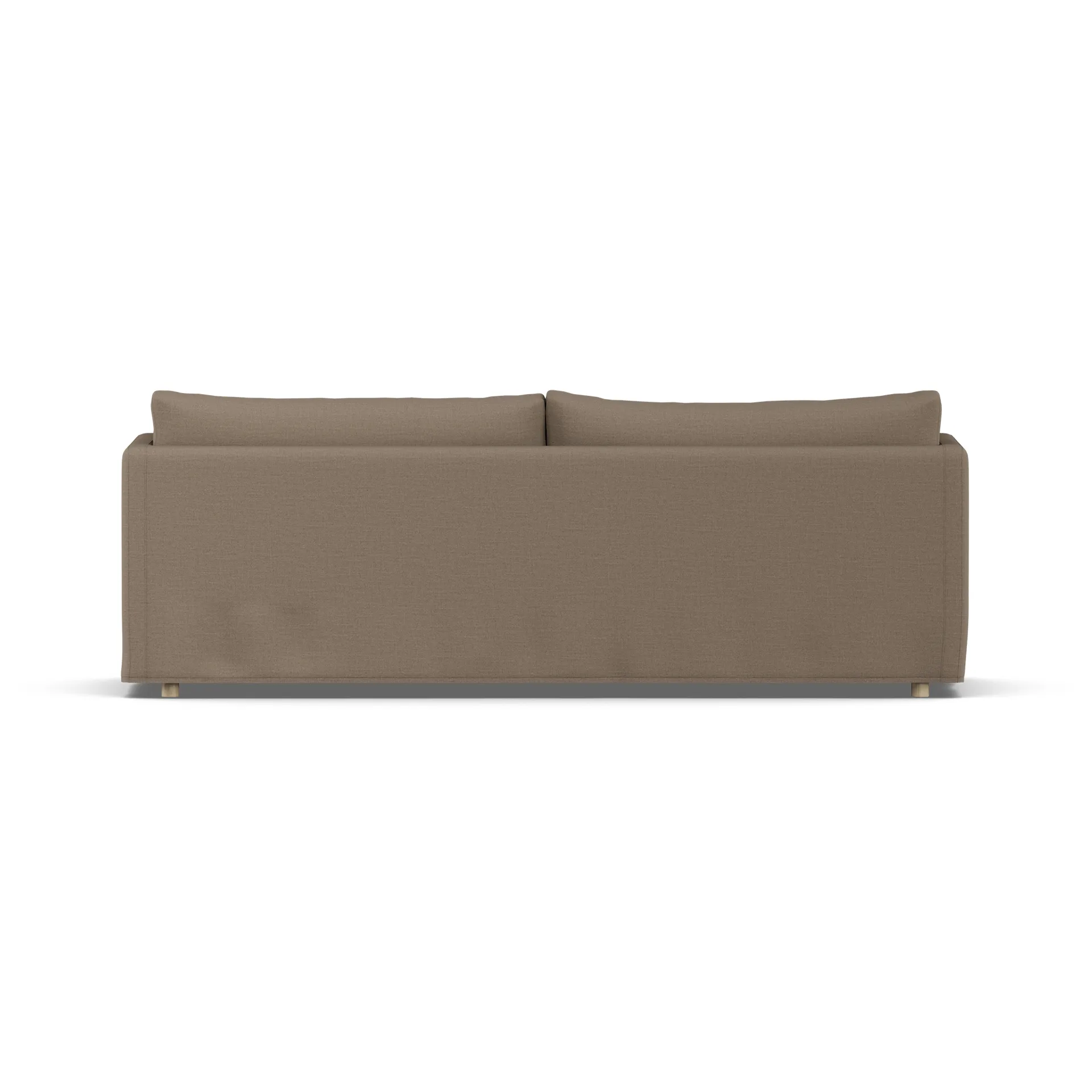 Linnevik sofa, Same Mole 6674-white-oiled oak, 4-seater, with skirt 1898