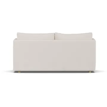 Linnevik sofa - Same Off White 6671-white-oiled oak, 2-seater, with skirt - 1898