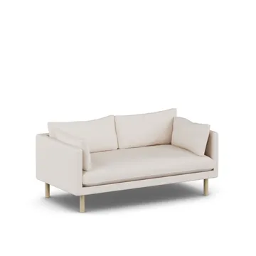 Linnevik sofa - Same Off White 6671-white-oiled oak, 2-seater - 1898