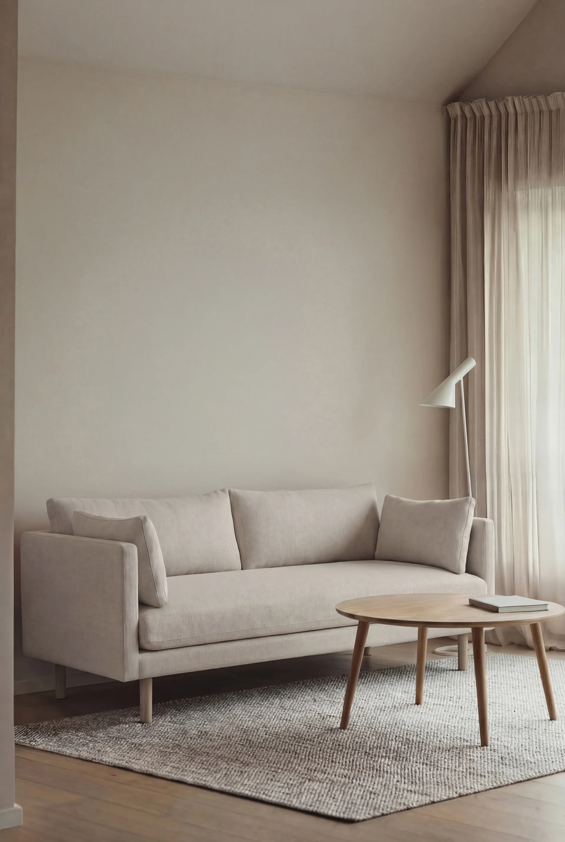 Linnevik sofa, Same Off White 6671-white-oiled oak, 2-seater 1898