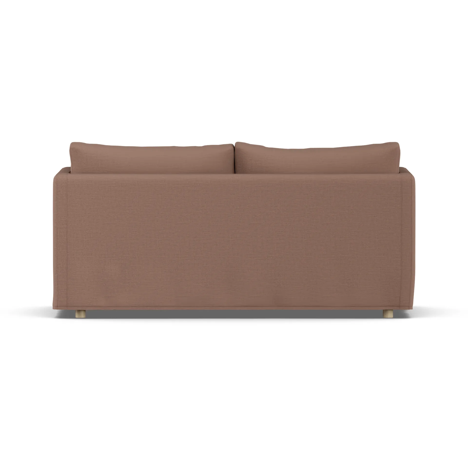Linnevik sofa, Same Rust 6675-white-oiled oak, 2-seater, with skirt 1898