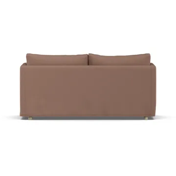 Linnevik sofa - Same Rust 6675-white-oiled oak, 2-seater, with skirt - 1898