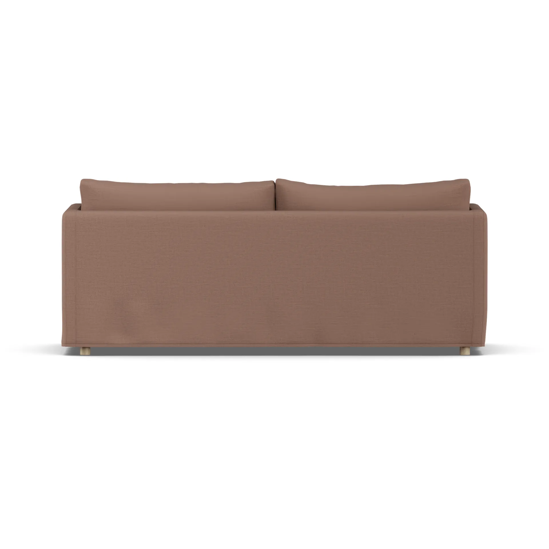 Linnevik sofa, Same Rust 6675-white-oiled oak, 3-seater, with skirt 1898
