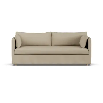 Linnevik sofa - Same Sand 6672-white-oiled oak, 3-seater, with skirt - 1898