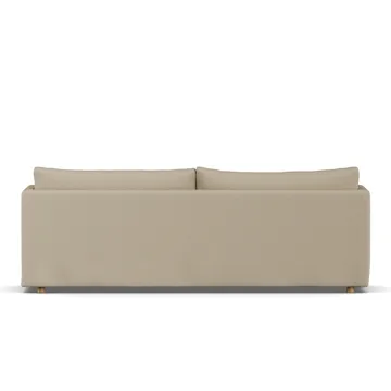 Linnevik sofa - Same Sand 6672-white-oiled oak, 4-seater, with skirt - 1898