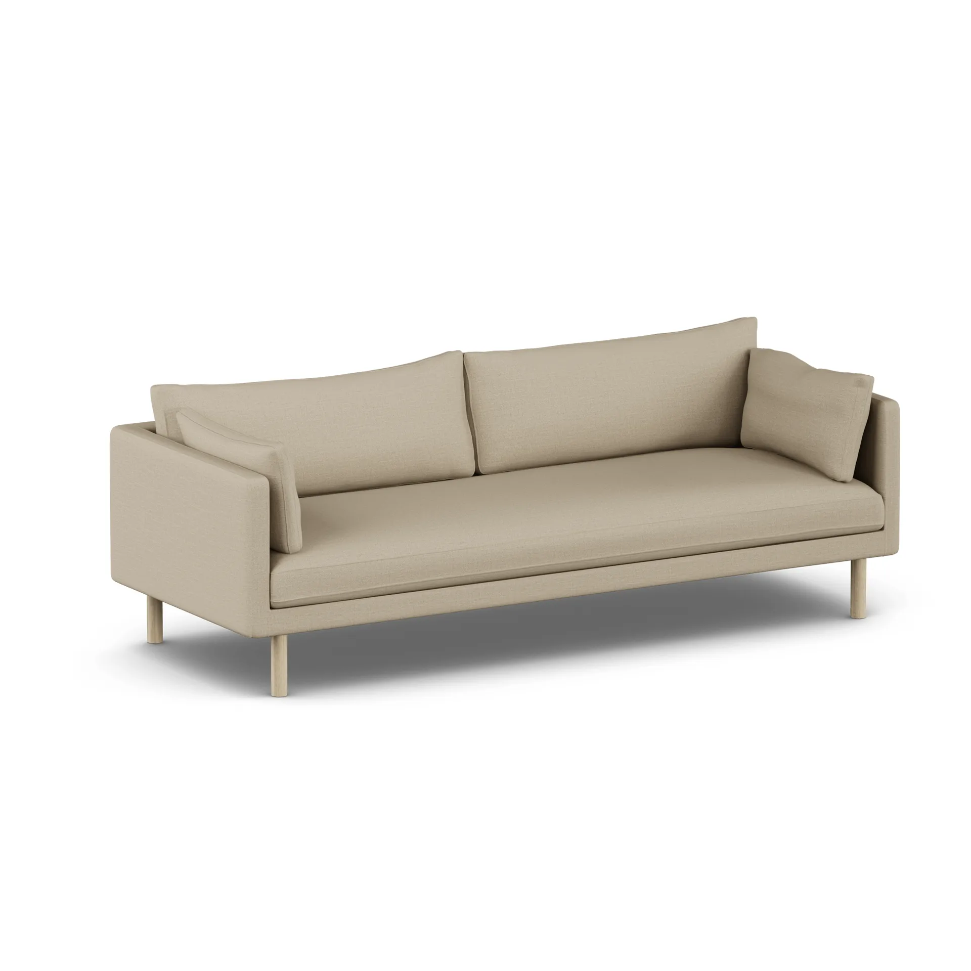 Linnevik sofa, Same Sand 6672-white-oiled oak, 4-seater 1898